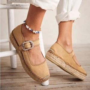 NWOT Free People Surfside Espadrille shoes